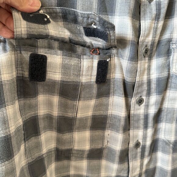 MENS SIMMS GUIDE SERIES FISHING SHIRT MIDWEIGHT LONG SLEEVE CHECKED TECHNICAL M - Picture 5 of 12